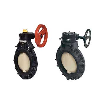 Eslon butterfly valve gear type